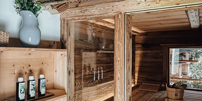 Hüttendorf - Sauna: im Chalet - PLZ 6264 (Österreich) - Chalets Bayrischzell mit privatem Hottub und Sauna