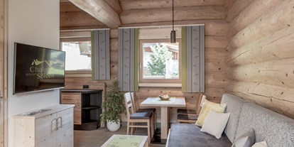 Hüttendorf - Doppelbett - Köfels - Wohnen mit Stil  - Chalet Resort Sölden