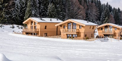 Hüttendorf - Skitouren - Lähn - Las Soa-Chaletdorf von der Piste - La Soa Alpenchalets