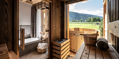 Hüttendorf - Hot Tub: beim Chalet - Ahrntal - Kessler‘s Mountain Lodge