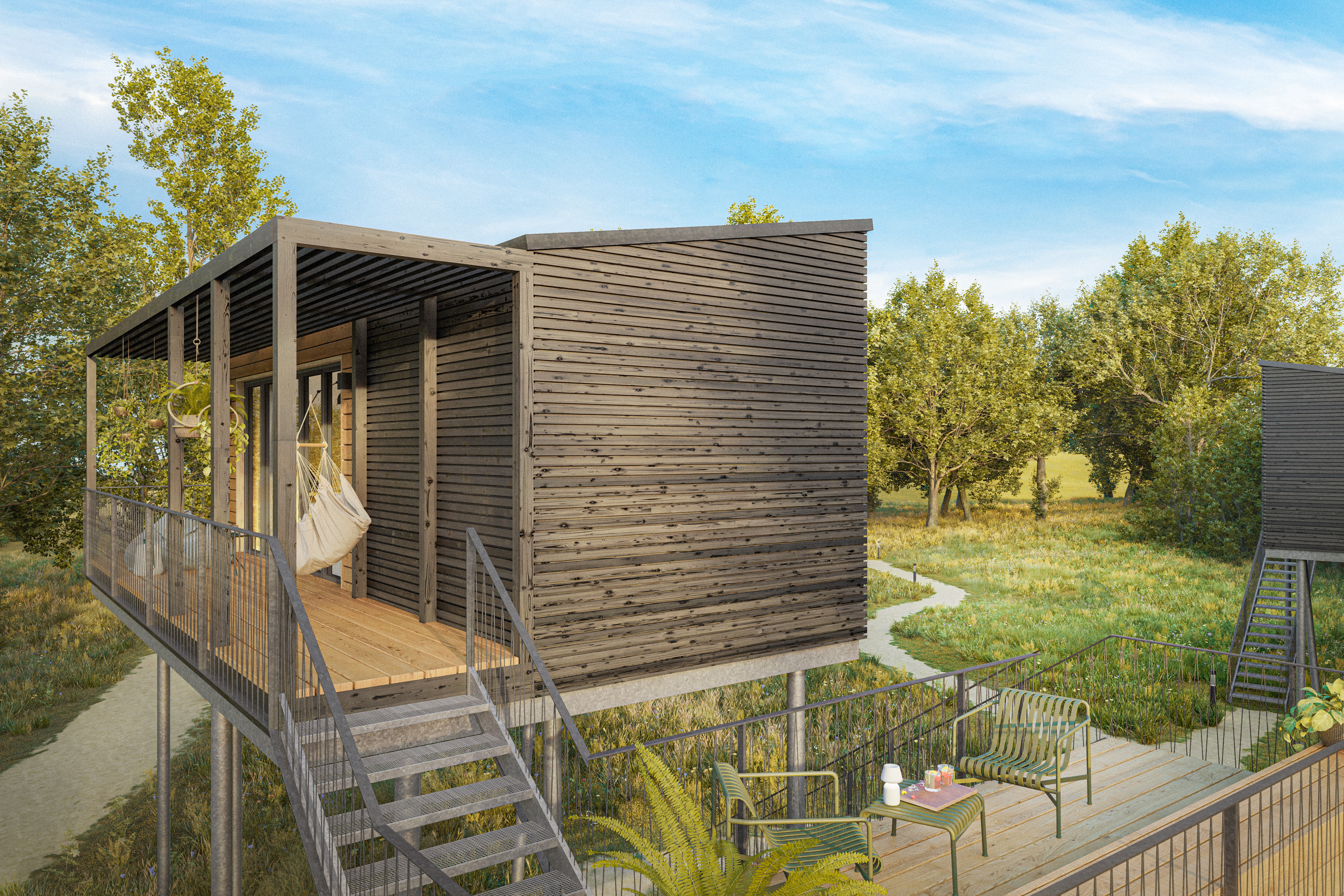 Hüttendorf - Typ: Luxuschalet - Schleswig-Holstein - Ostsee Baumhaushotel Schleswig-Holstein