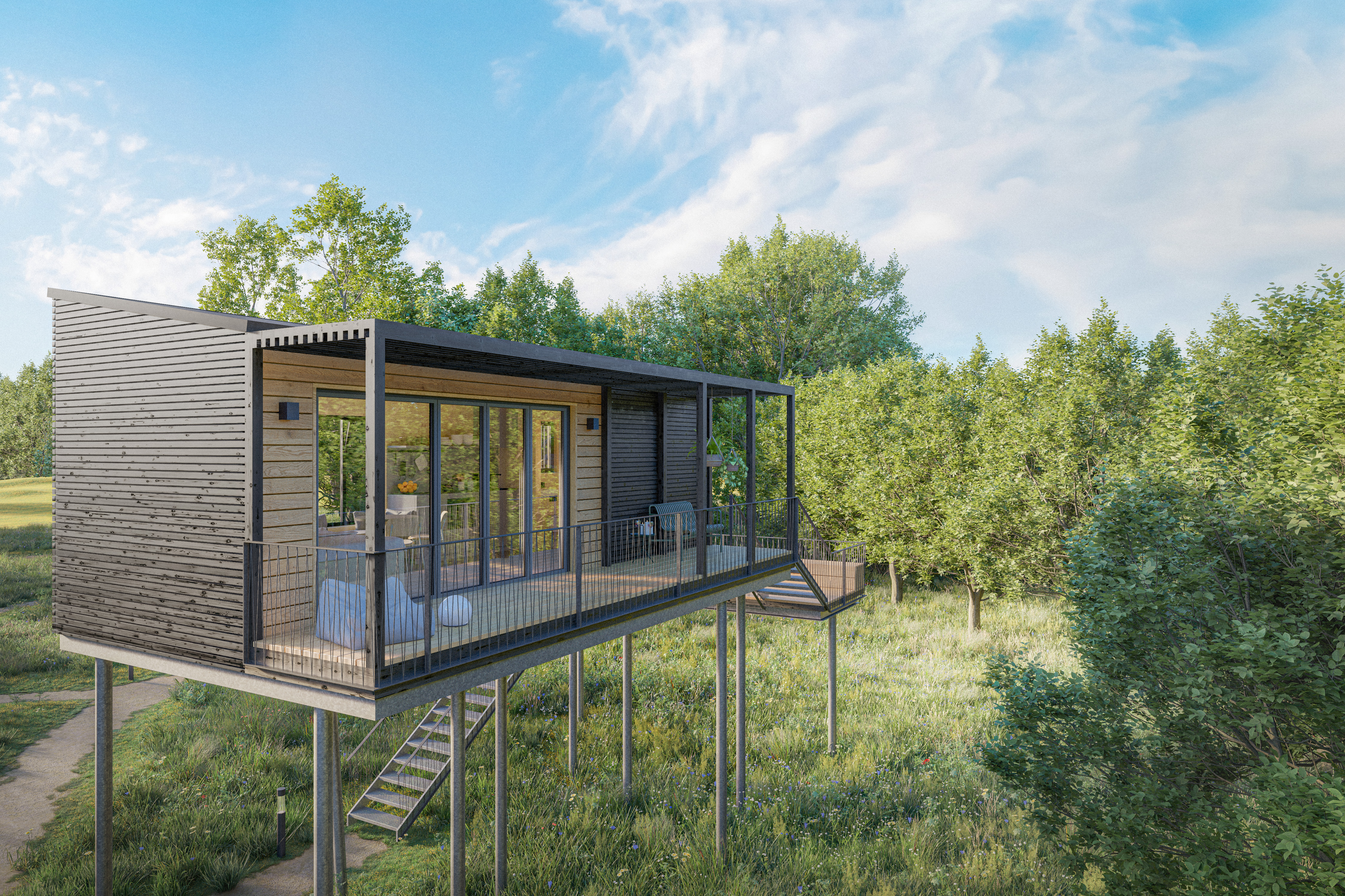 Hüttendorf - Typ: Luxuschalet - Schleswig-Holstein - Ostsee Baumhaushotel Schleswig-Holstein