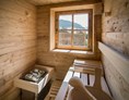 Chalet: Jedes Chalet hat eine eigene Sauna - Alpin Chalets Panoramahotel Oberjoch