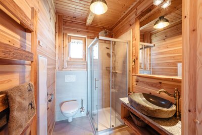 Hüttendorf - Chaletgröße: bis 2 Personen - St. Georgen im Lavanttal - Badezimmer - Almhütten Skorianz 