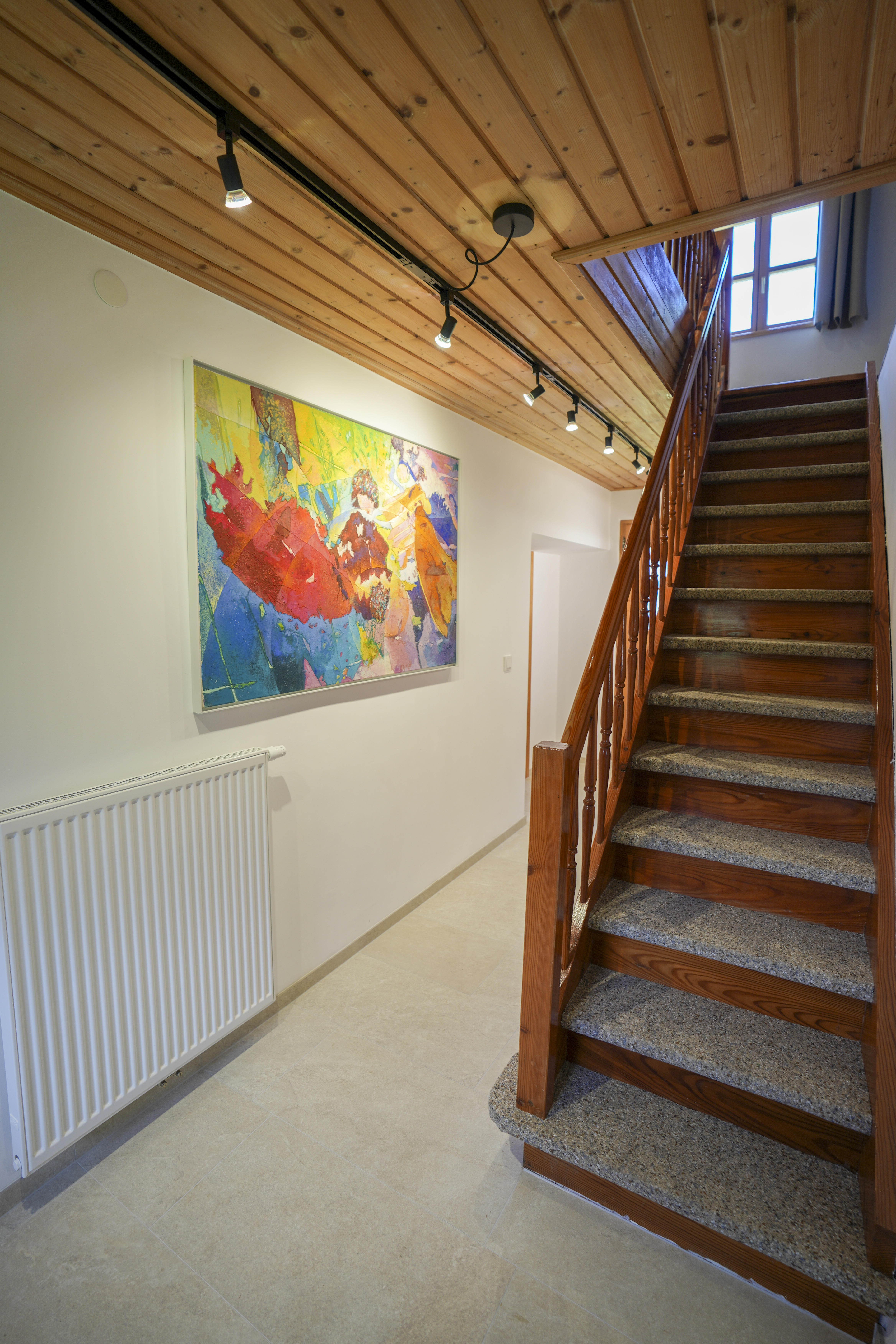 Chalet: Vorraum/Stiegenaufgang Erdgeschoss - Beim Rauter – Emberger Alm - Innen