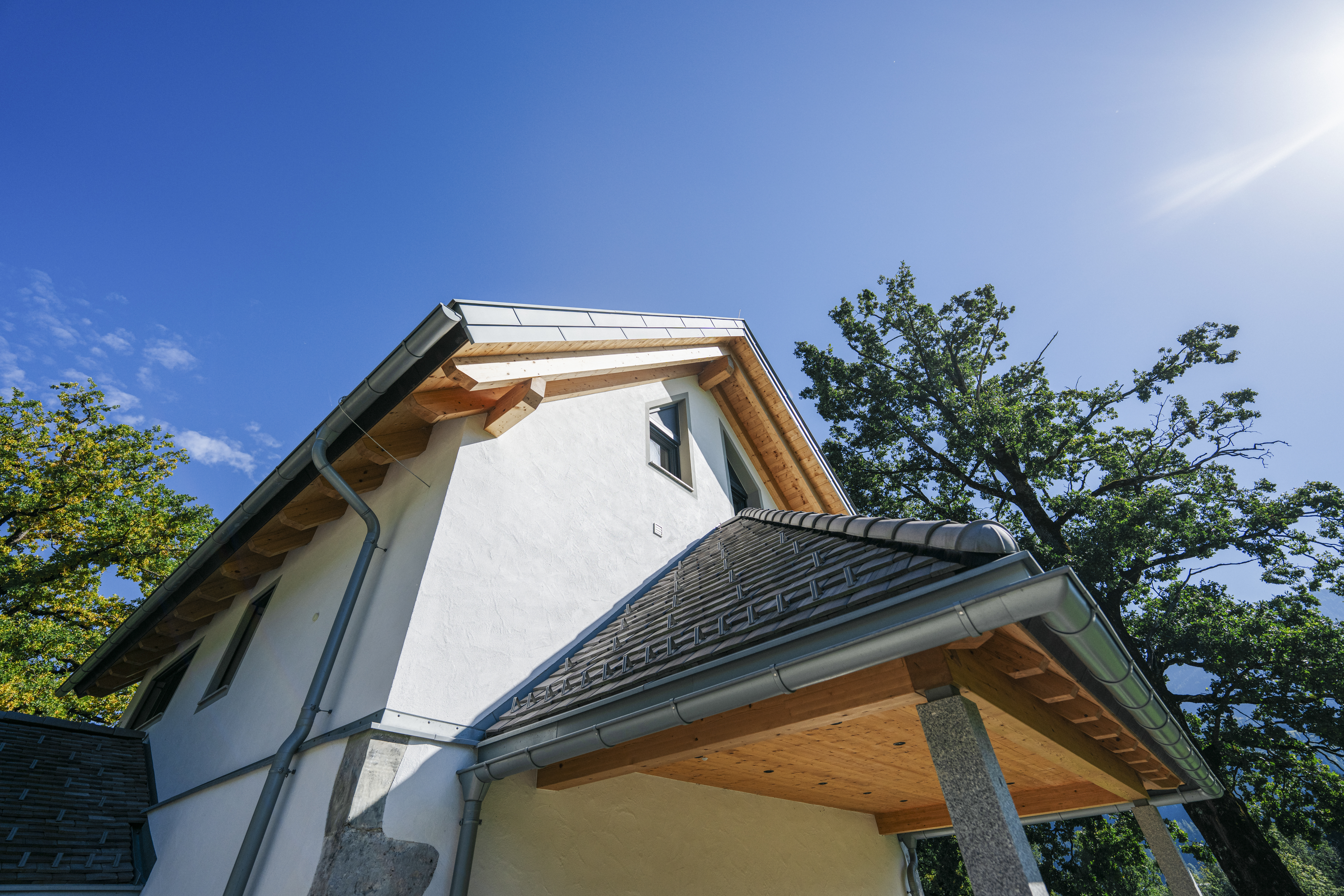 Chalet: Fassade Detail - Das Jakob – Historia in Otium - Außen