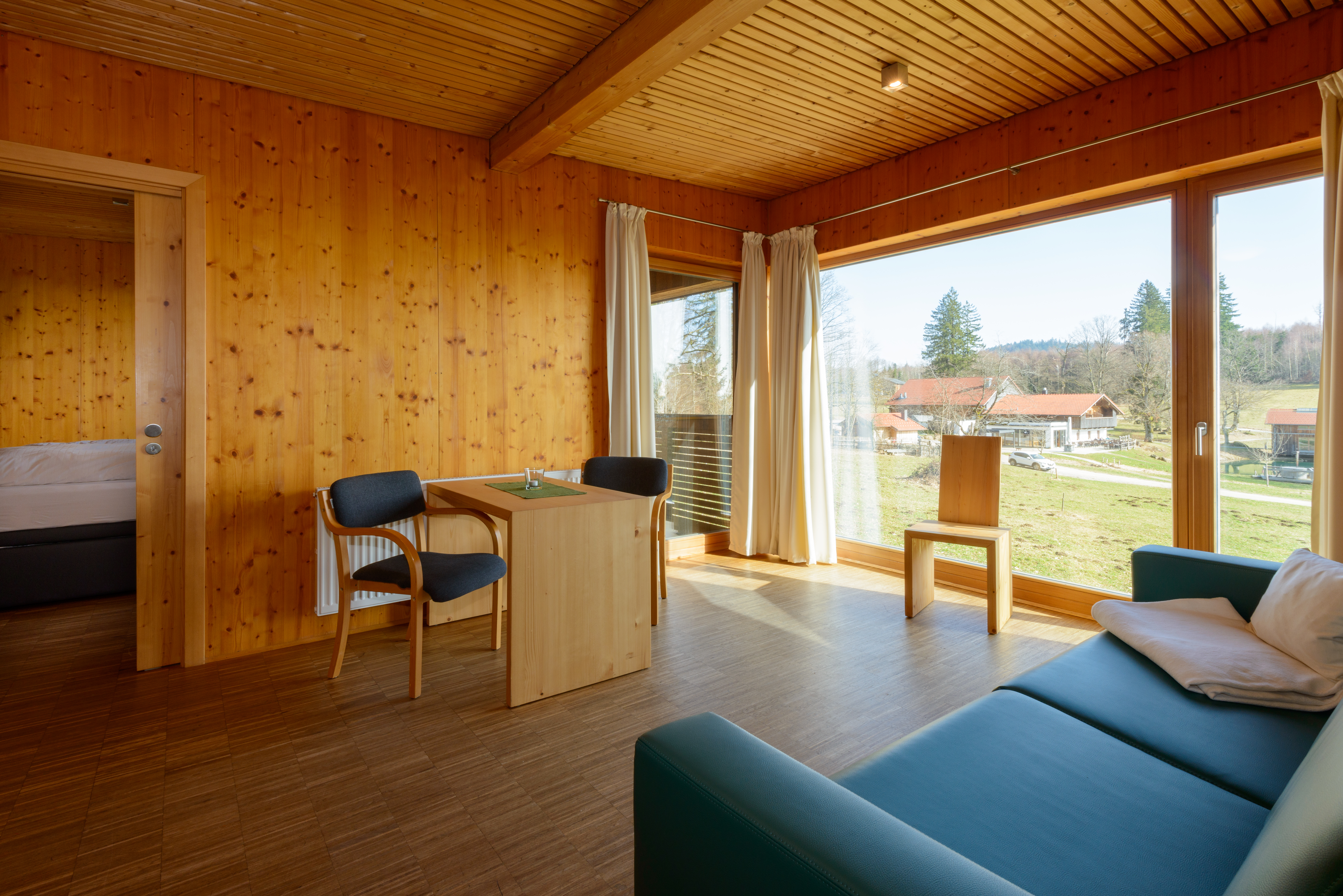 Chalet: Wiesnschlafhäusl Wohnraum - GutsAlm Harlachberg - Innen