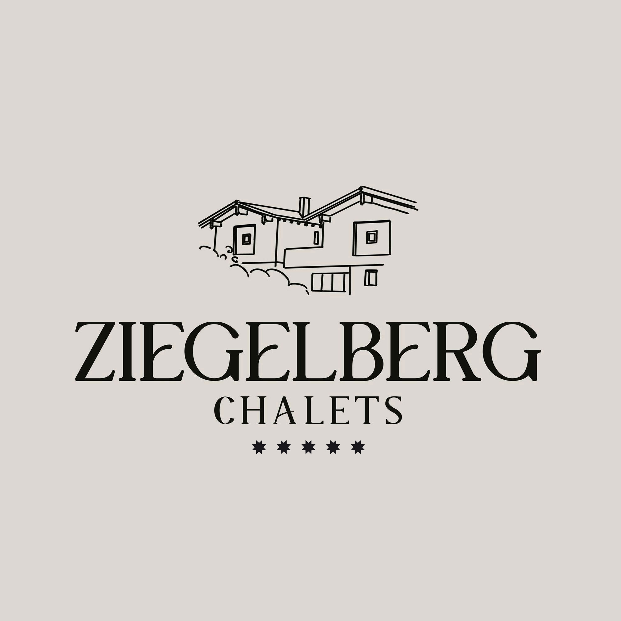 Hüttendorf - PLZ 6183 (Österreich) - Logo Ziegelberg Chalets - Luxus Chalet Schlossblick