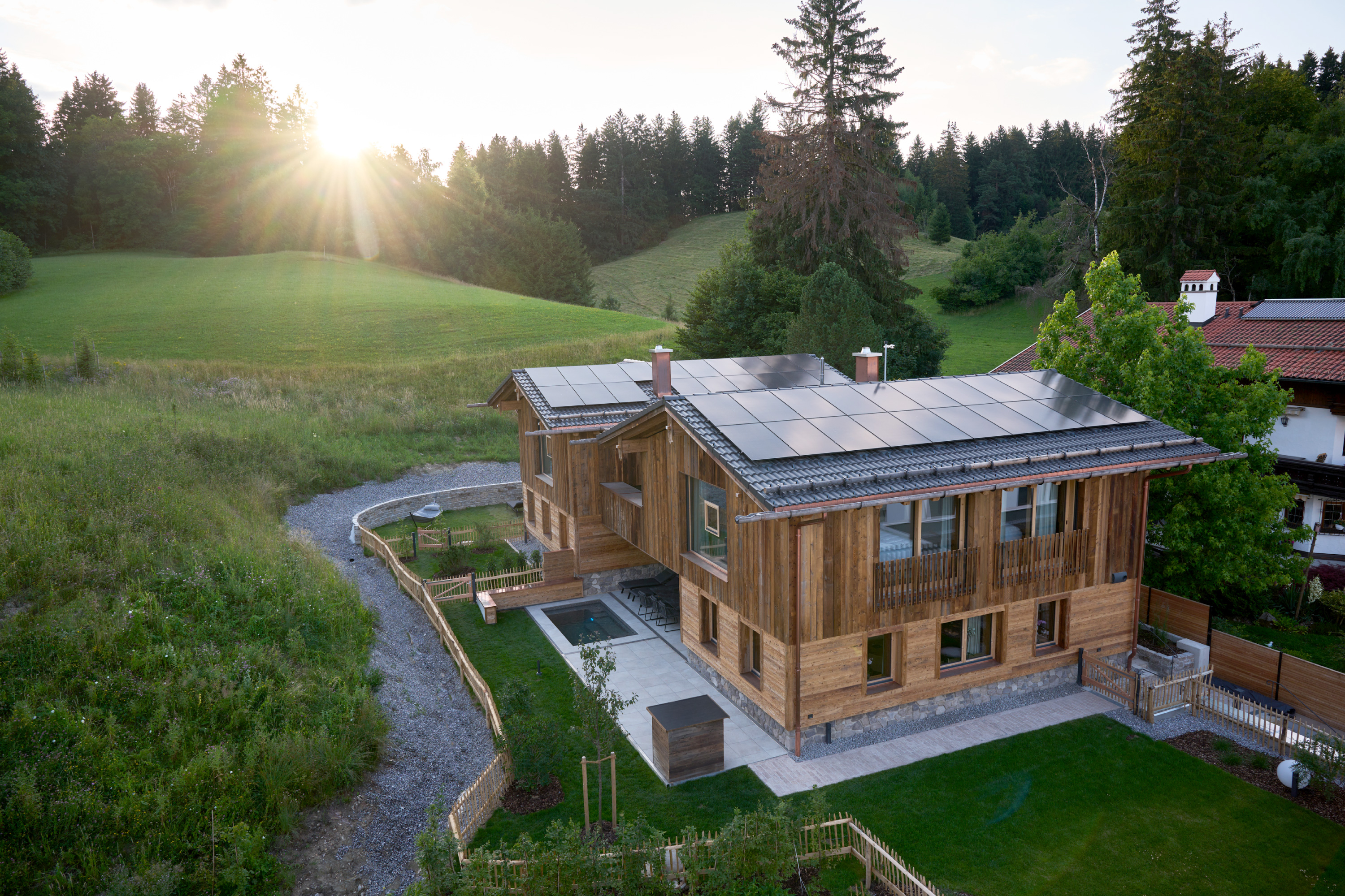 Hüttendorf - PLZ 6183 (Österreich) - Ziegelberg Chalets - Luxus Chalet Schlossblick