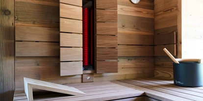 Hüttendorf - Parkplatz direkt an der Hütte - Sauna mit Infrarotstrahler - Luxus Chalet Schlossblick