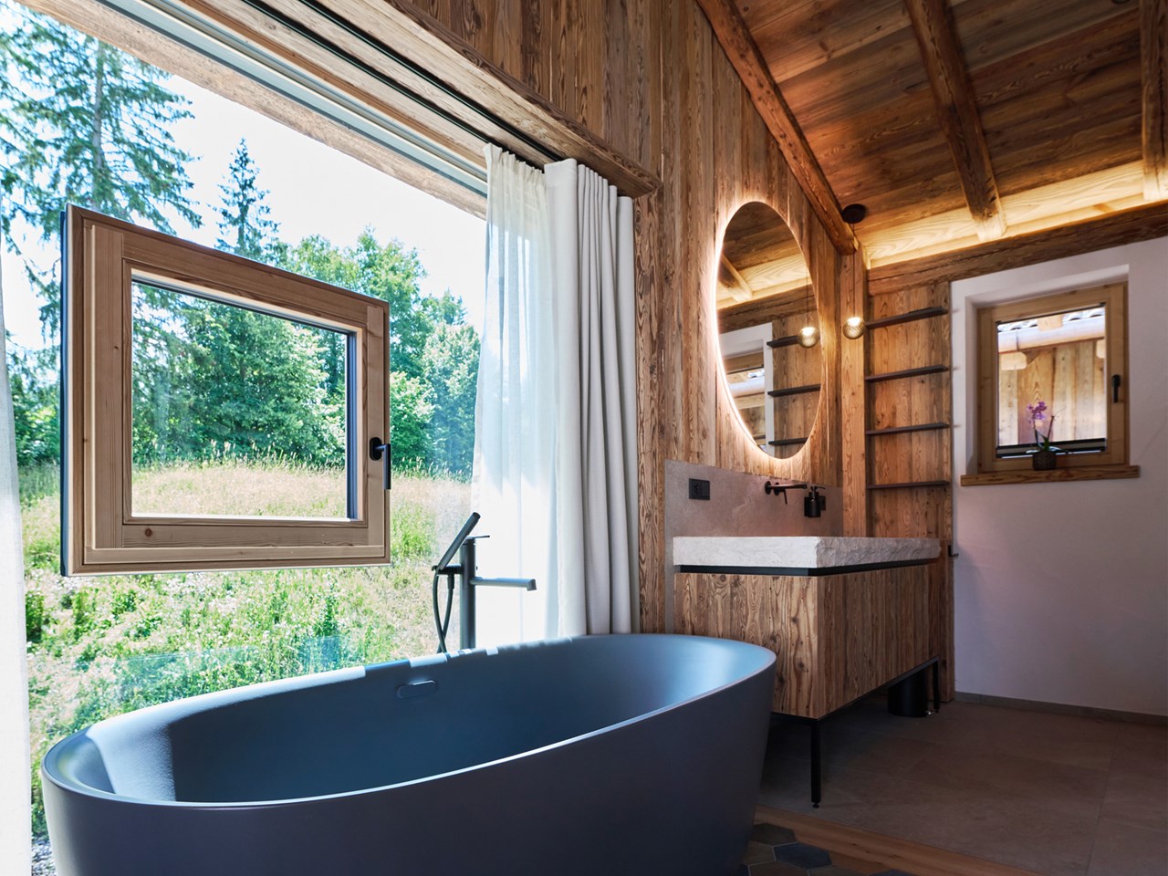 Luxus Chalet Schlossblick Hütten im Detail Wellness