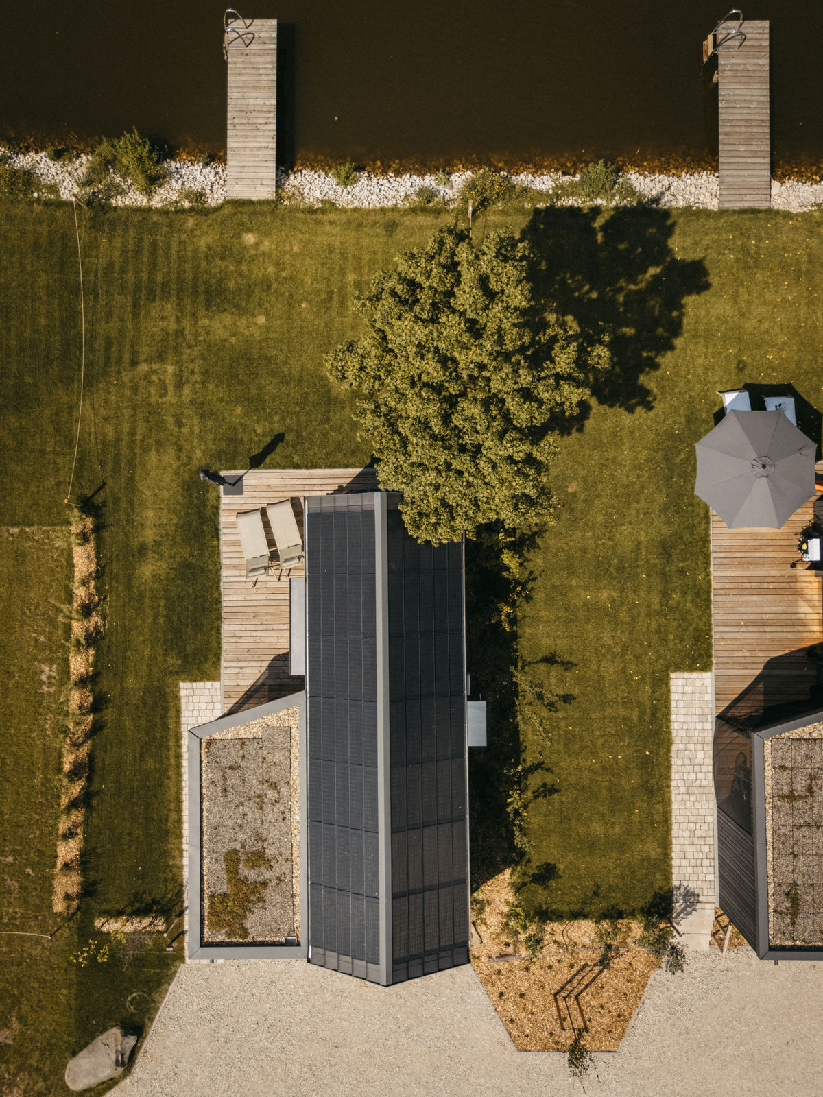 Chalet: Grundstück von oben - NaturResort Steinwald - Außen