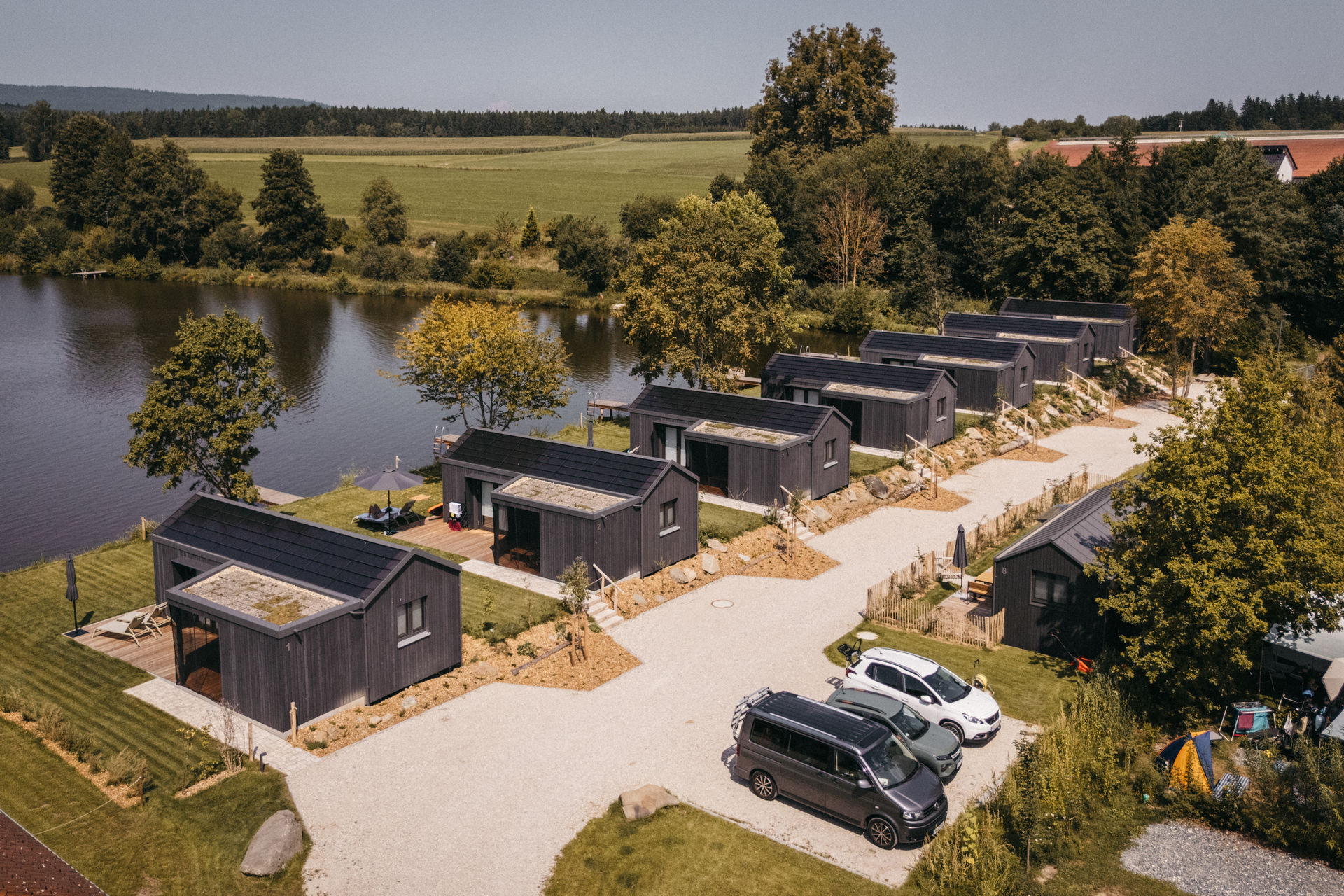 Chalet: NaturResort von oben - NaturResort Steinwald - Außen