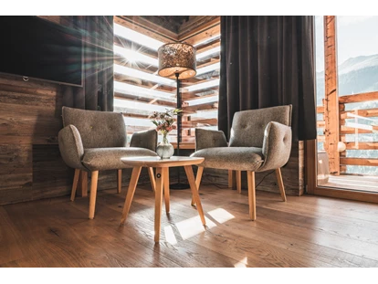 Hüttendorf - Schröcken - gemütlicher Wohnbereich zum relaxen - Boutique Hotel und Chalets Bergwiesenglück