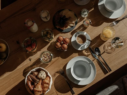 Hüttendorf - Fügenberg - Frühstück im Chalet - Hygna Chalets