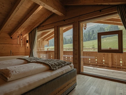 Hüttendorf - Fügenberg - Schlafzimmer mit Aussicht - Hygna Chalets