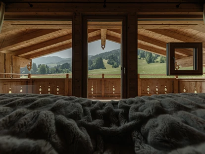 Hüttendorf - Fügenberg - Aussicht vom Schlafzimmer - Hygna Chalets