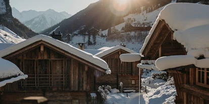 Hüttendorf - Weng (Goldegg) - Aussicht Chaletdorf Winter - Chaletdorf Auszeit