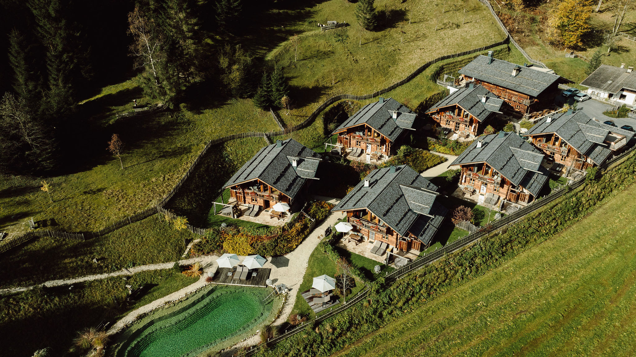 Chalet: Außenaufnahme Sommer Auszeit Chalets - Chaletdorf Auszeit