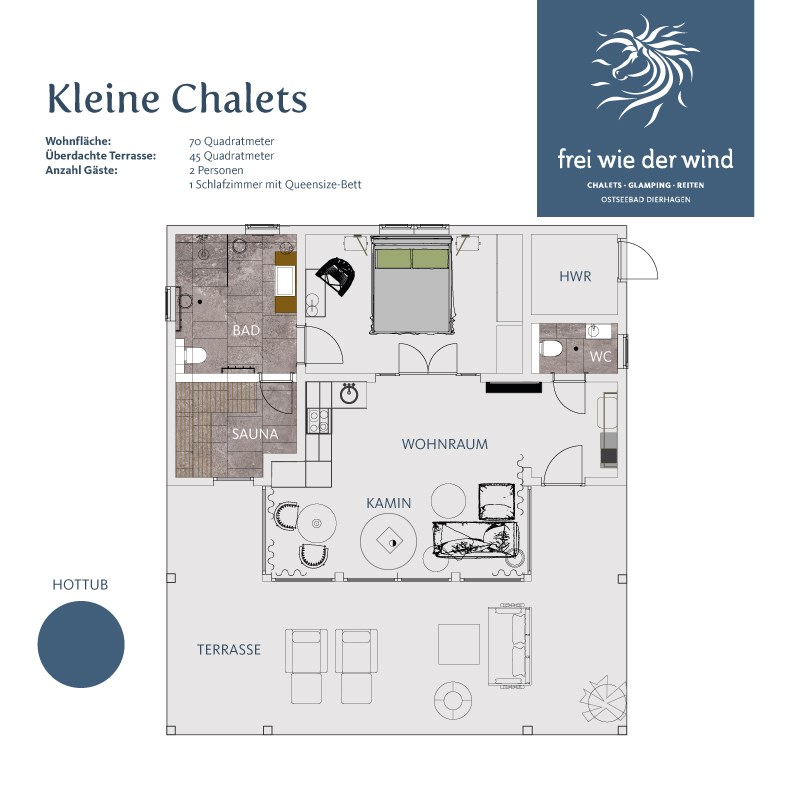 Frei wie der Wind Hütten im Detail Chalet Klein