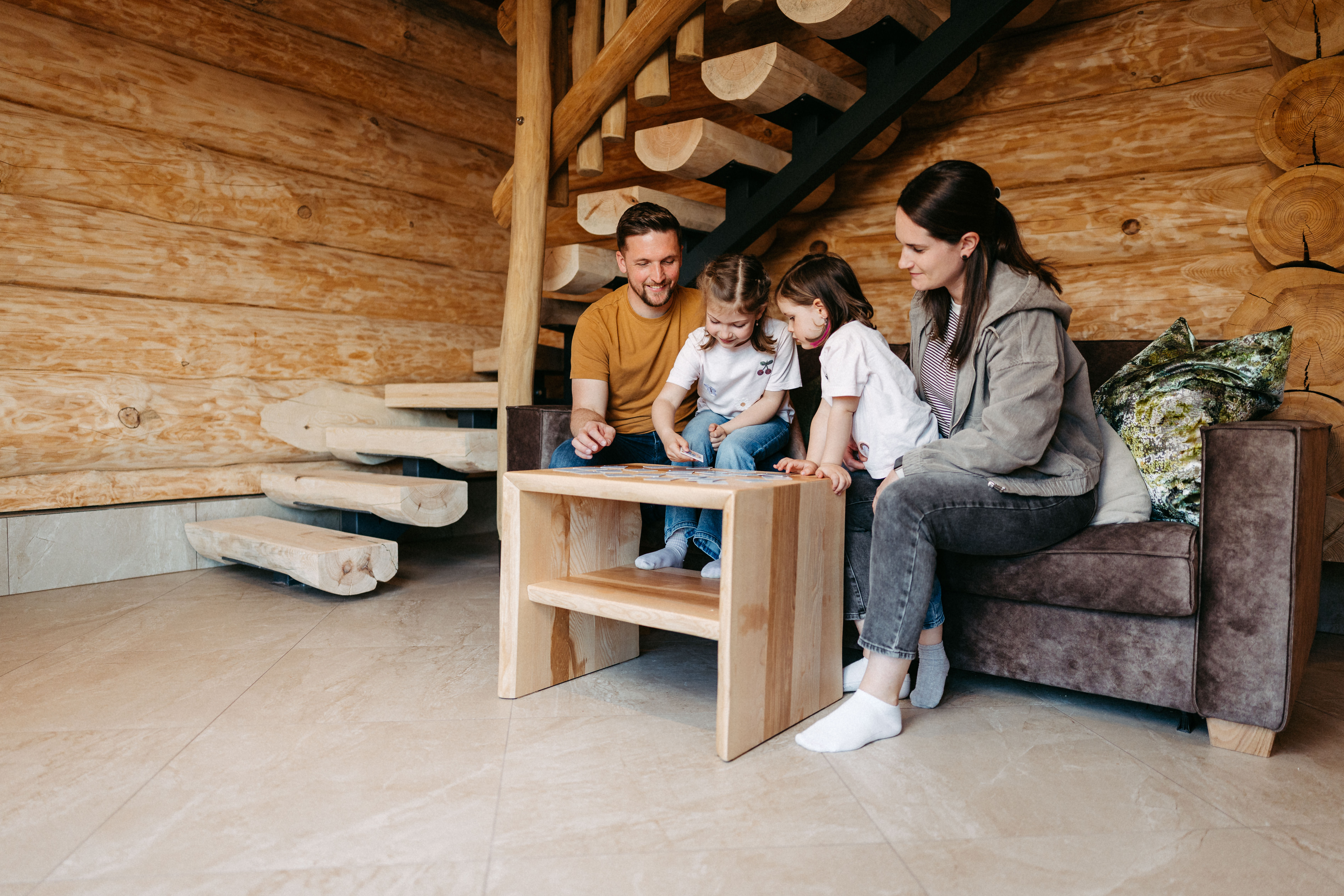 Chalet: Wohnzimmer Wildpark Lodge - Wildpark Lodges - Innen