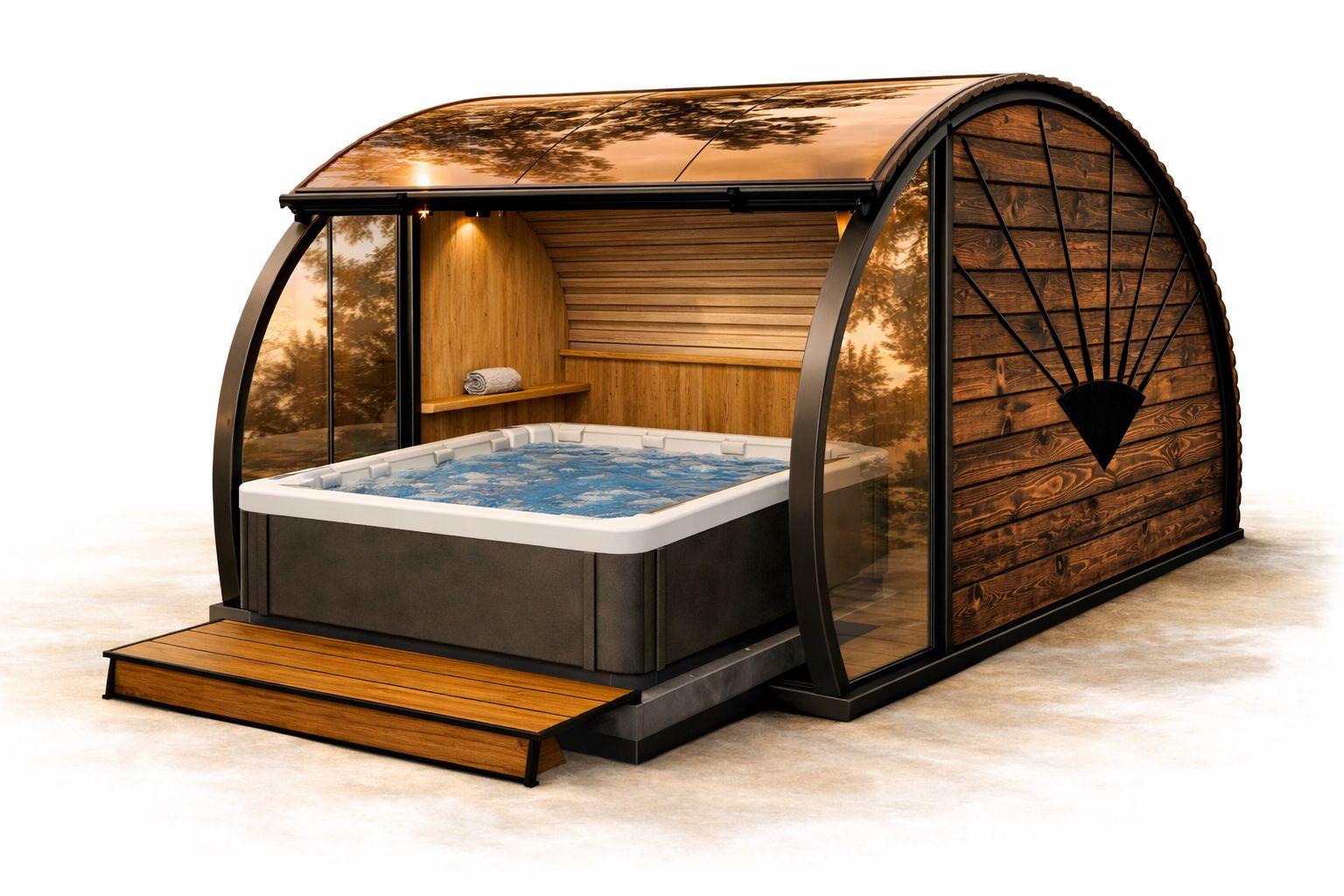 Chalet: privates Jacuzzi-Haus und Sonnenliege auf der Dachterrasse - genieße exklusive Wellness und pure Entspannung mit herrlichem Ausblick - Slow Fine Chalets - Neustift im Stubaital - Wellness | Entspannen