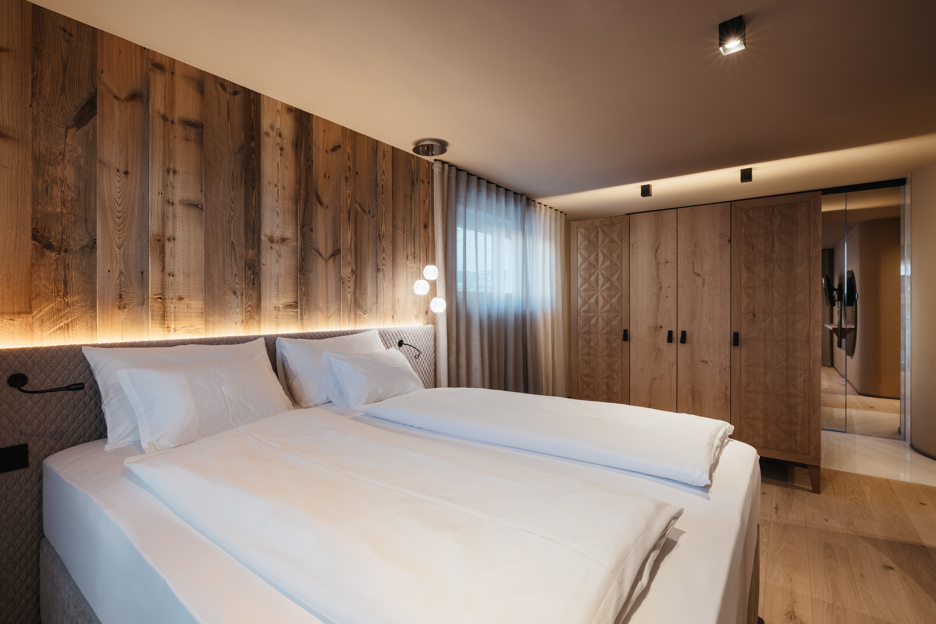 Chalet: Schlafzimmer 1 -  Pescosta Chalet Luxury Living