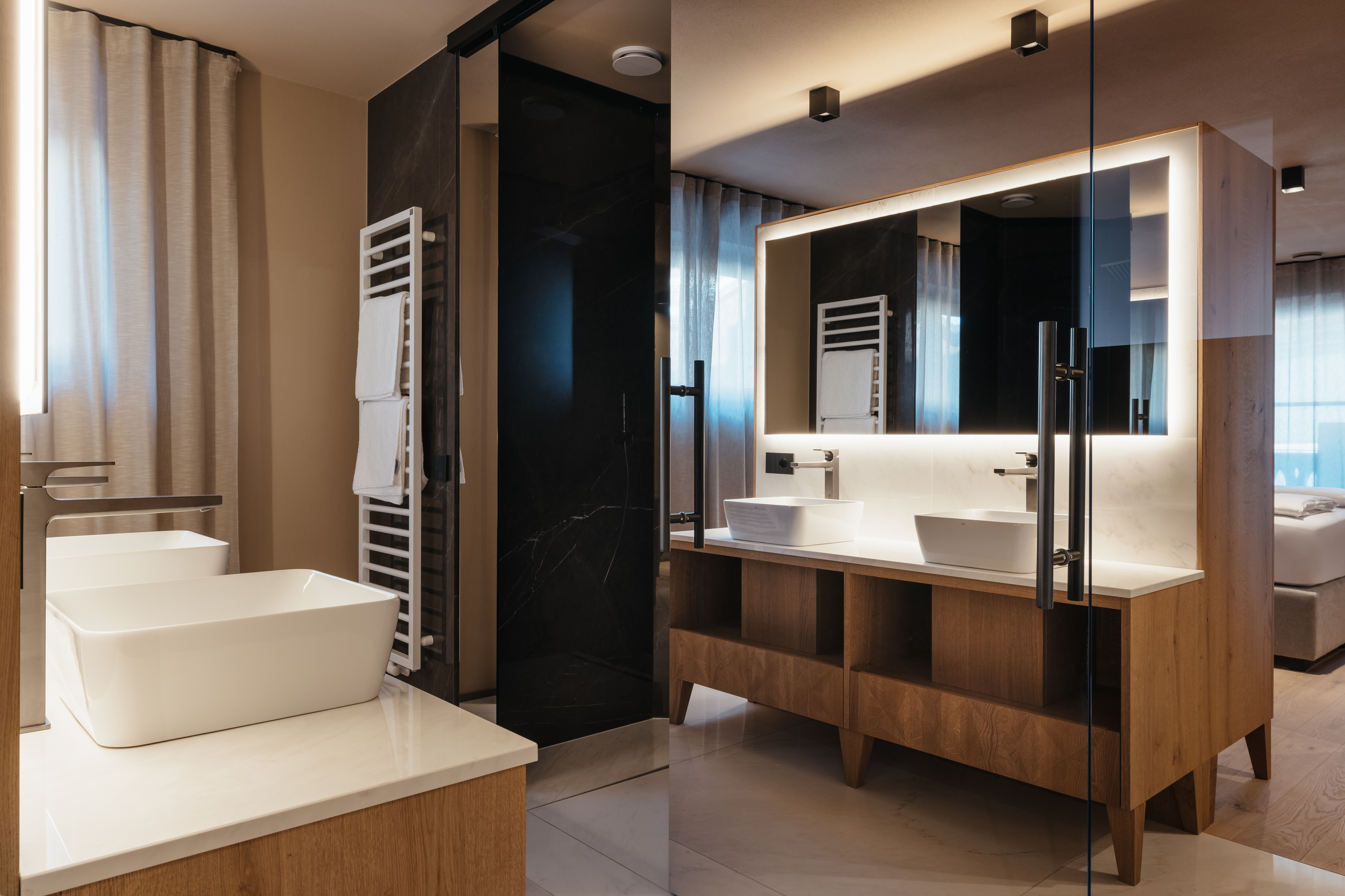 Chalet: Badezimmer 1 -  Pescosta Chalet Luxury Living