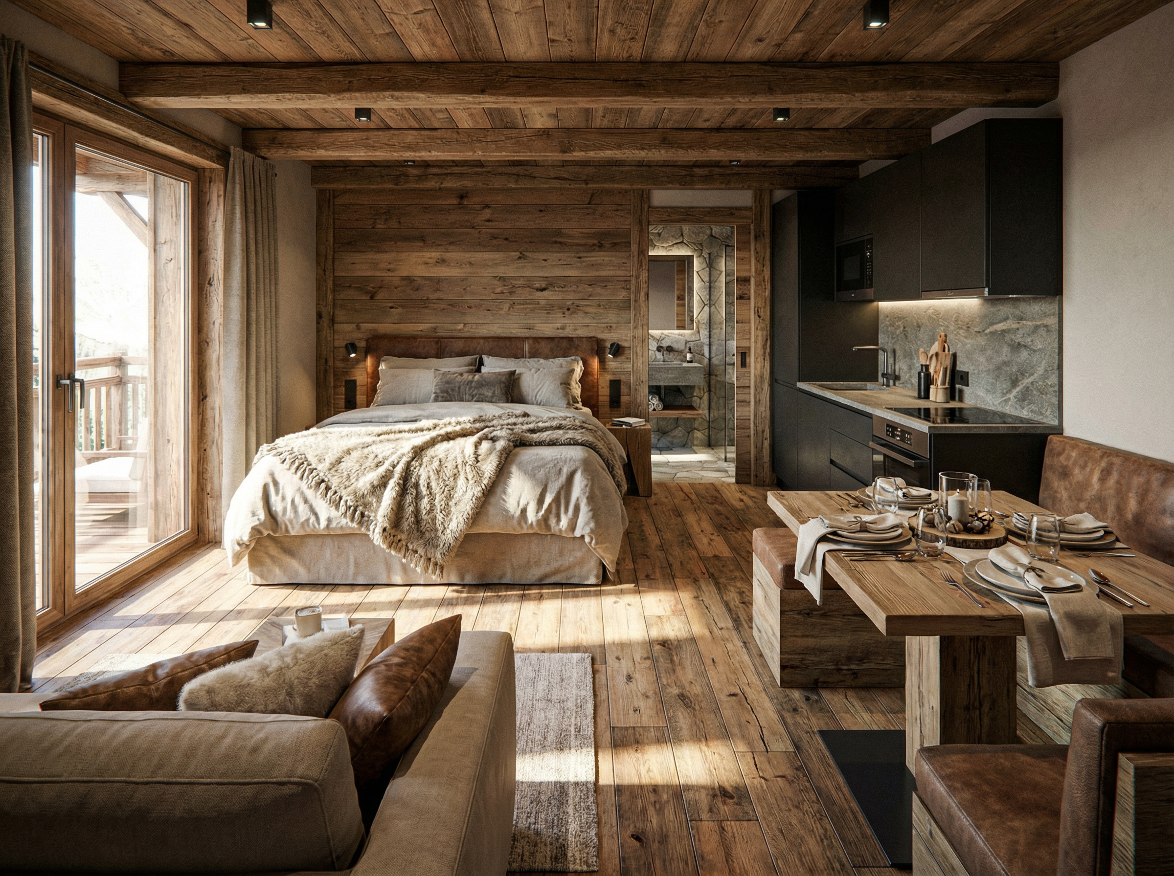 Bergdorf Vermala Gut - A luxury Chalet Resort Hütten im Detail Chalet-Zimmer Vogelnest