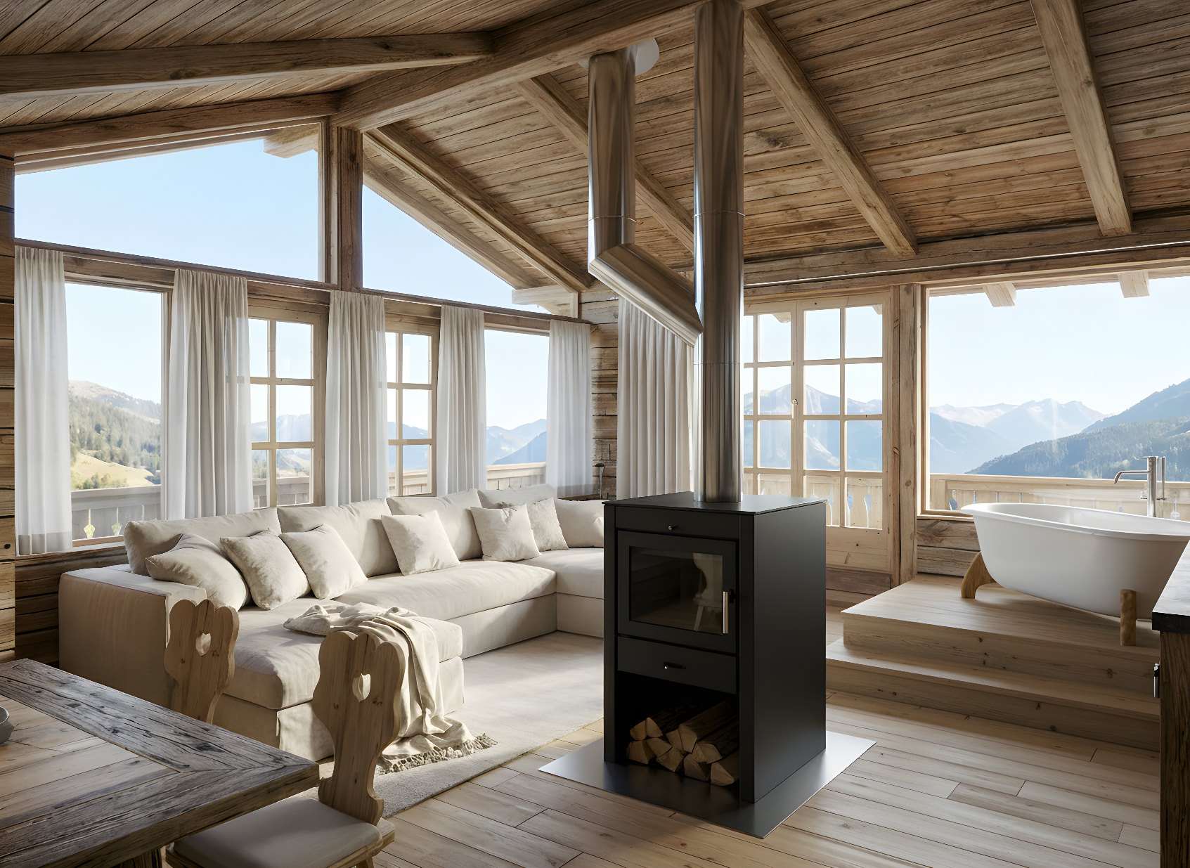 Bergdorf Vermala Gut - A luxury Chalet Resort Hütten im Detail Chalet Himmelsquell
