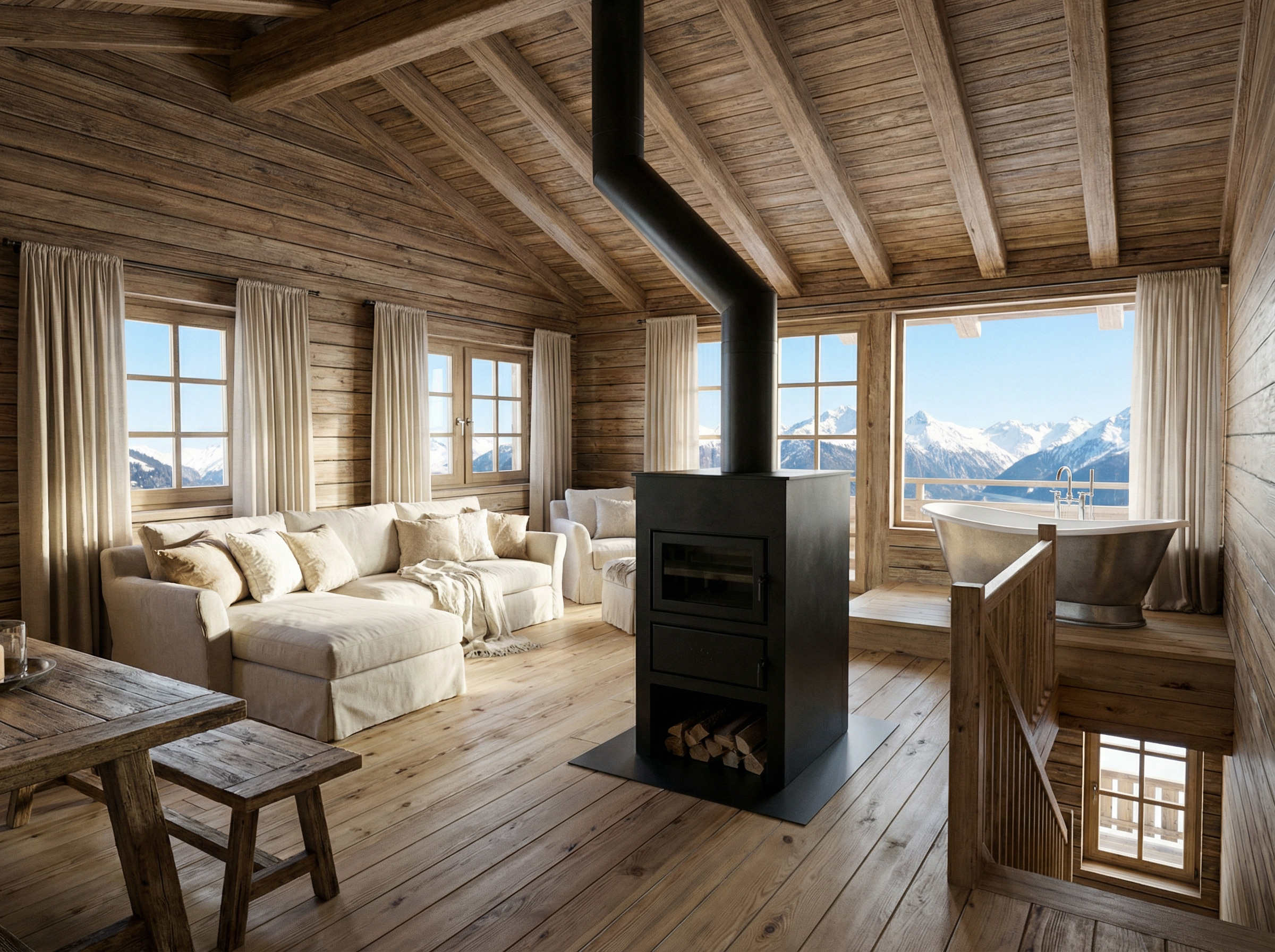 Bergdorf Vermala Gut - A luxury Chalet Resort Hütten im Detail Chalet Morgenleuchten
