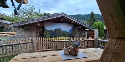 Hüttendorf - Mittelberg (Mittelberg) - Chalet Gundhütte - Terrasse (alleinstehendes Chalet im Garten) - Dorf Chalet