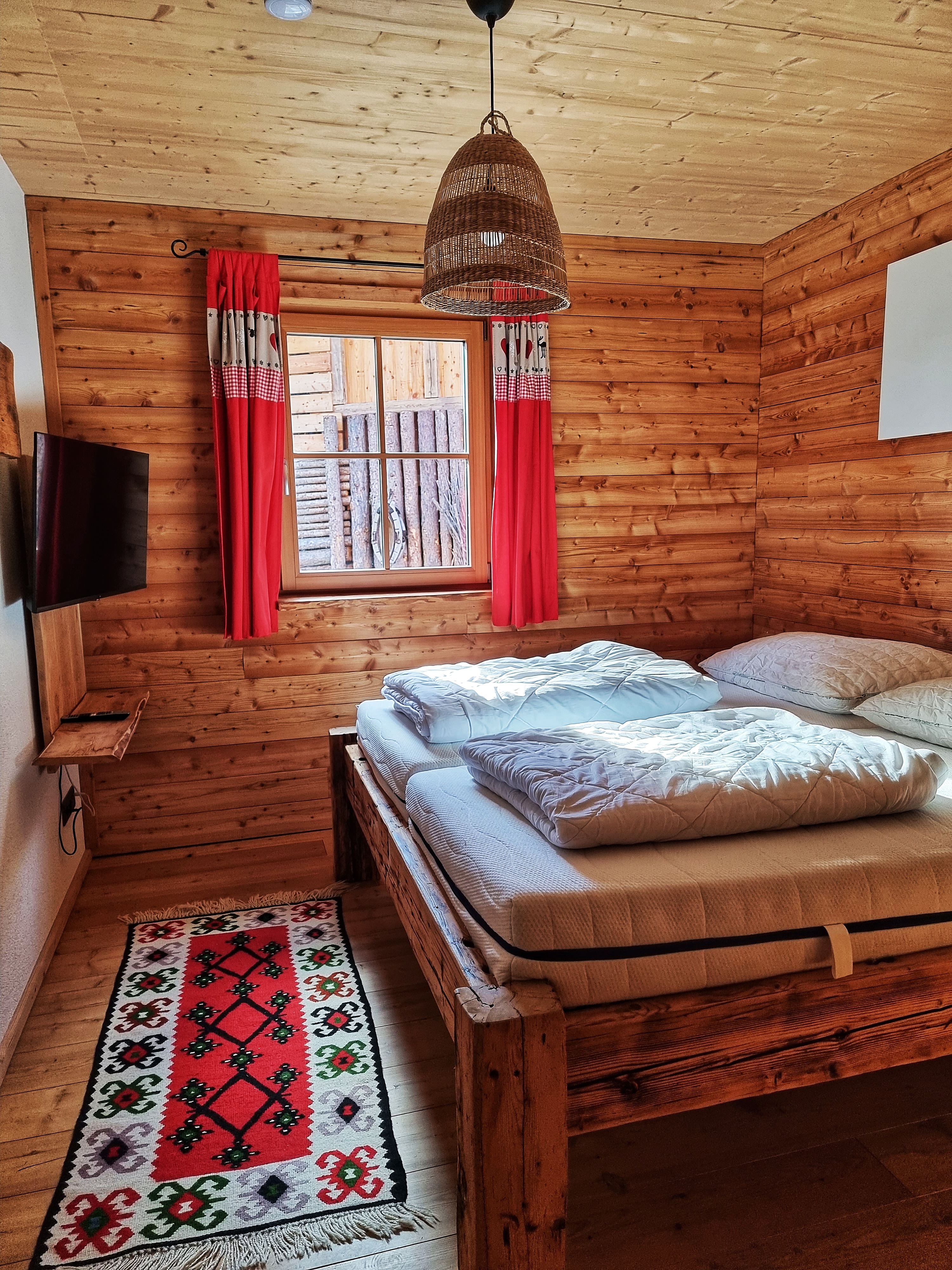 Chalet: Schlafzimmer Erdgeschoss  - Almhütten Sprachmann Flattnitz - Innen