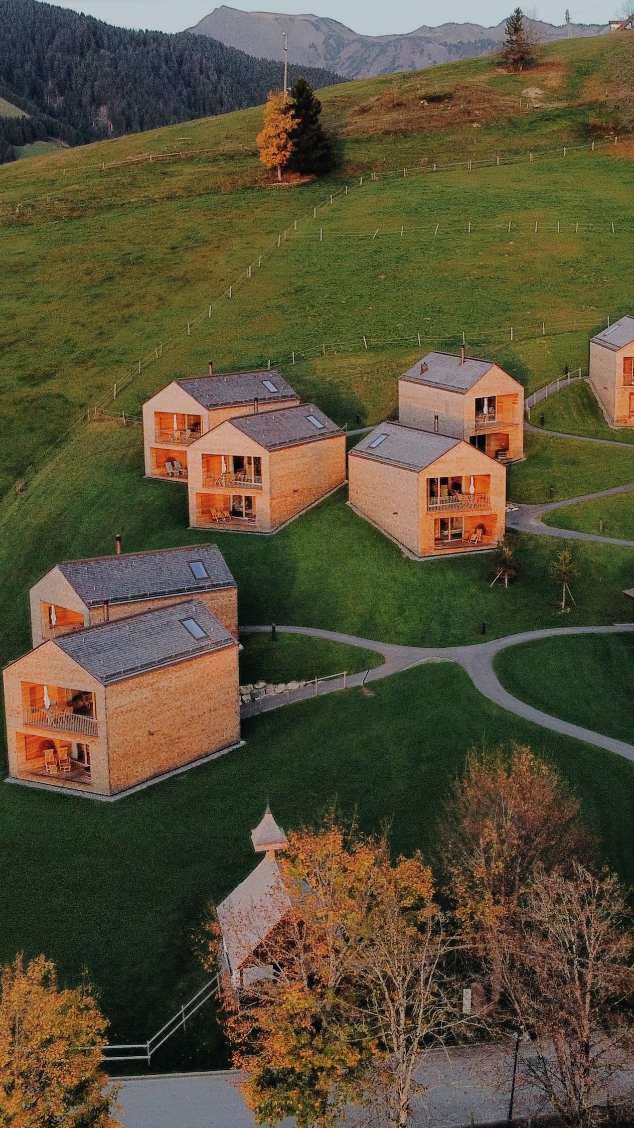 Peterhof Chalets Hütten im Detail Chalet Säntis