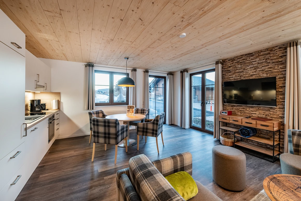 Chalet: Berg-Chalet Wohnbereich - Göbel´s Chaletpark Diemelsee - Innen