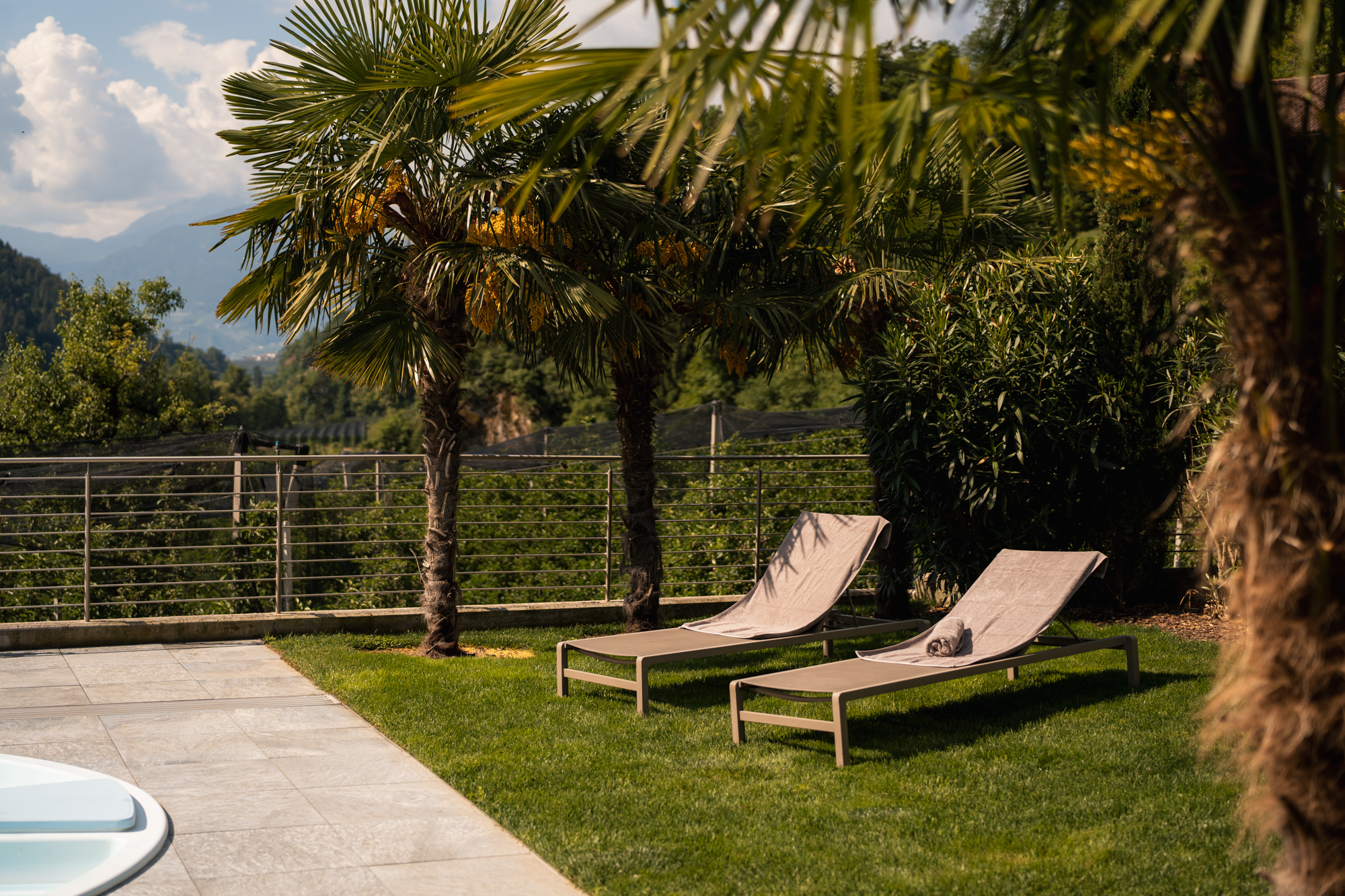 Chalet: Pool und Liegewiese - Chalet Resort Innerluferhof - Außen, Wellness | Entspannen