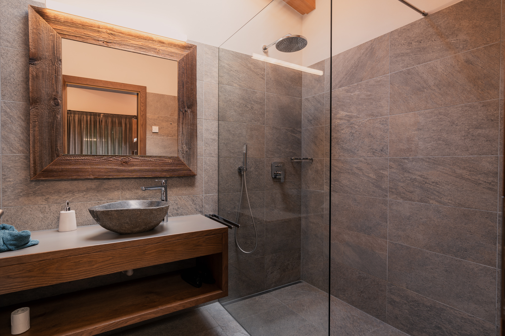 Chalet: Badezimmer - Chalet Resort Innerluferhof - Innen