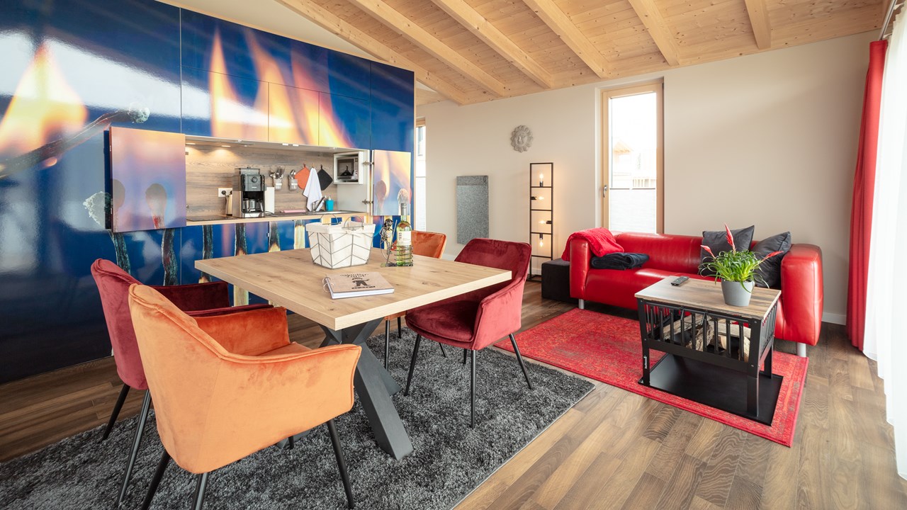 Waidlerland Feriendorf Hütten im Detail Feuer