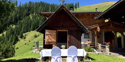 Hüttendorf - Fügenberg - Unsere Almkapelle, wo die Brautpaare getraut werden - Luxus Chalet Bischofer-Bergwelt