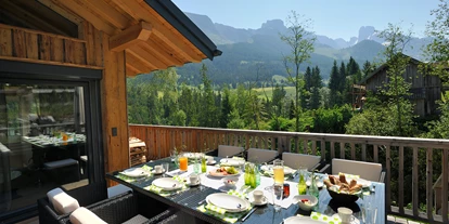 Hüttendorf - Weng (Goldegg) - Terrasse Chalet Bischofsmütze - Luxuslodge