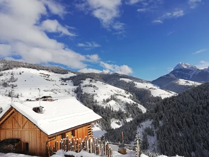 Hüttendorf - Hot Tub: beim Chalet - Naturchalet im Winter - Naturchalet