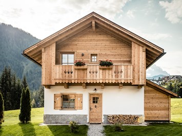 Pradel Dolomites Hütten im Detail Chalet Fanes