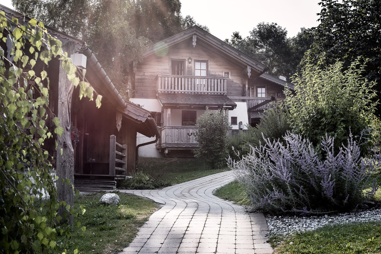 Naturresort Puradies  Hütten im Detail Privat SPA Chalet Premium