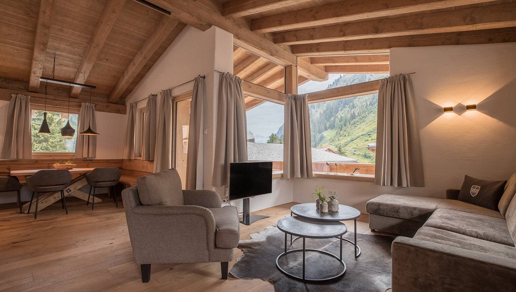 das Chaletdorf - Pitztal Hütten im Detail Mountain Chalet XL