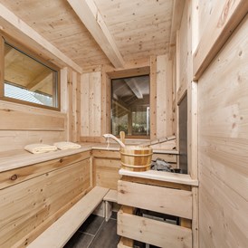 Chalet: Eine private Sauna in jedem Chalet.  - Bayern Chalets