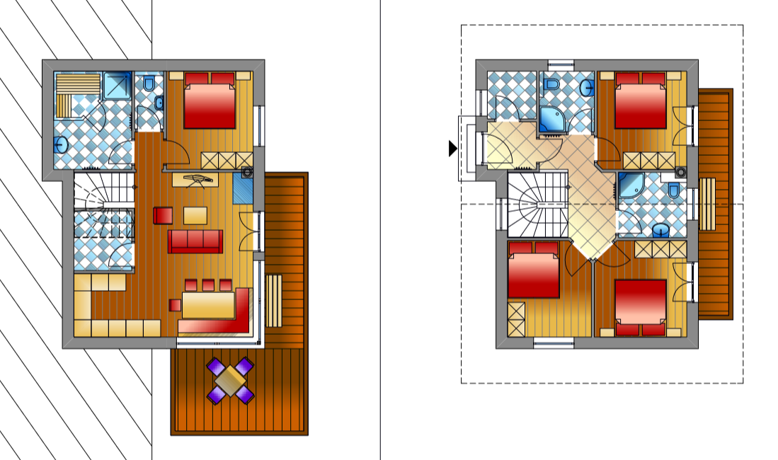 Chalet: Grundriss Chalet Ankogel - Tauernchalets Großarl