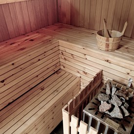 Chalet: Jedes Chalet hat seine eigene Saune - Hüttendorf Maria Alm
