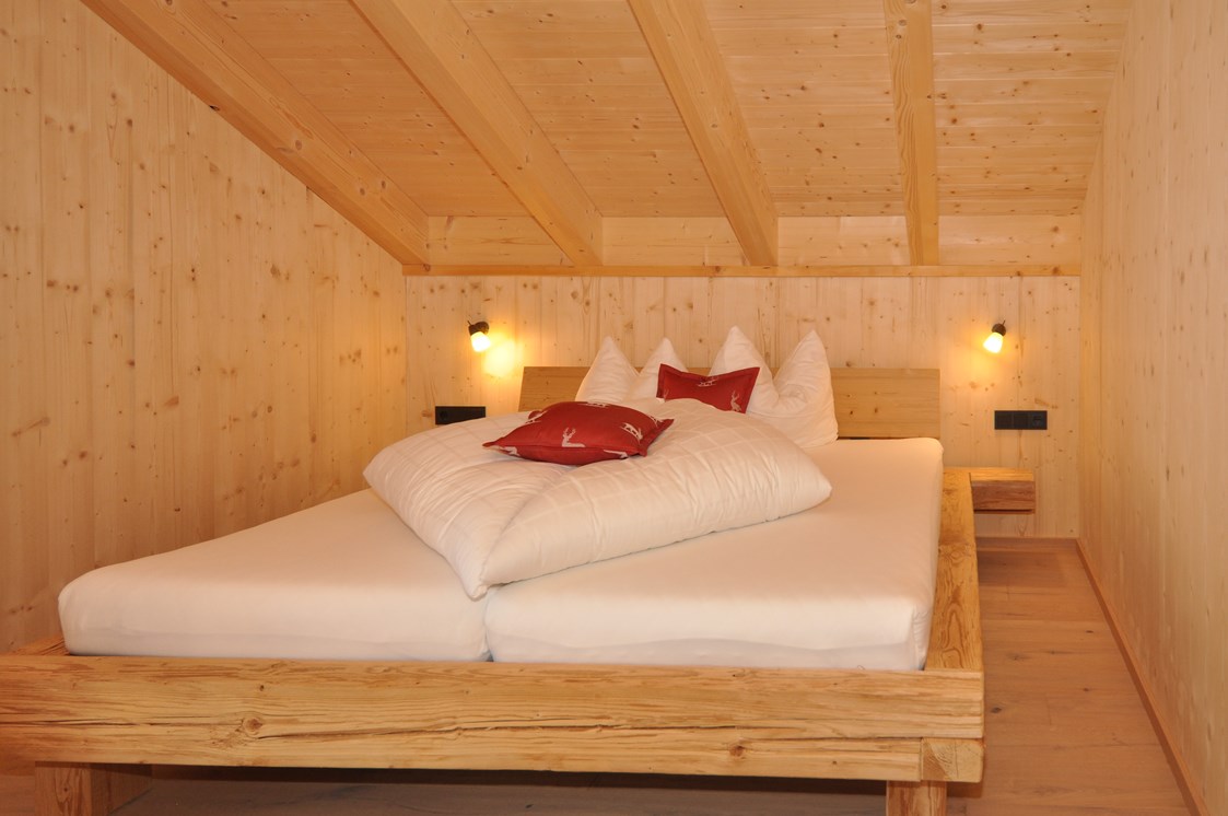 Chalet: jeweils 2 Doppelzimmer in den großen Hütten -  Lechtal Chalets