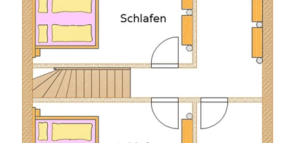 Hüttendorf - Schröcken - Grundriss große Hütten
Obergeschoss -  Lechtal Chalets