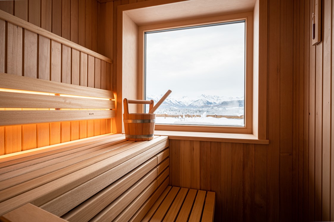 Chalet: Sauna mit Bergblick - DIE ZWEI Sonnen Chalets